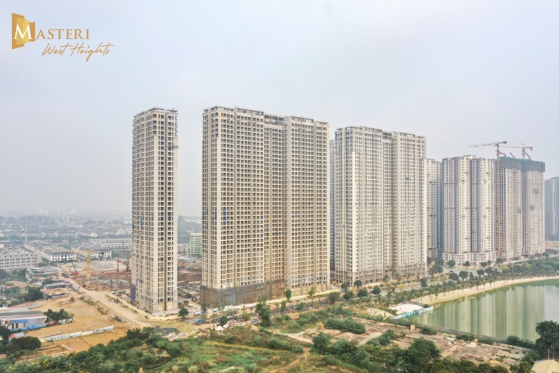 Hình ảnh thực tế mới nhất của dự án Masteri West Heights