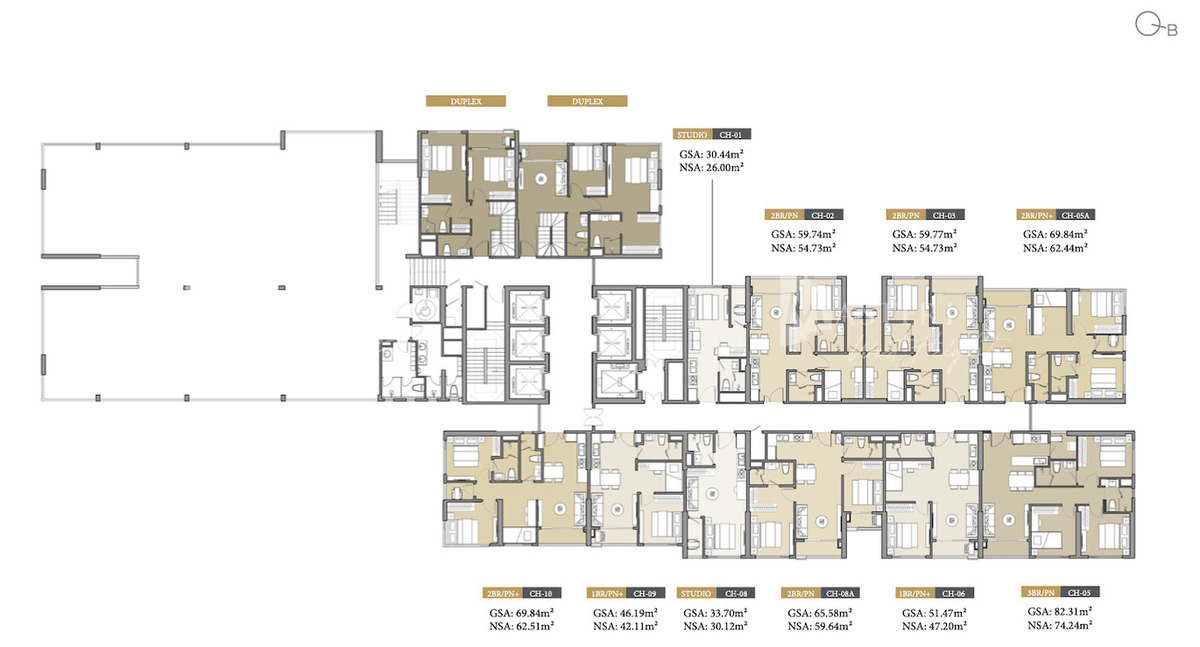 Layout tầng 38 tòa D