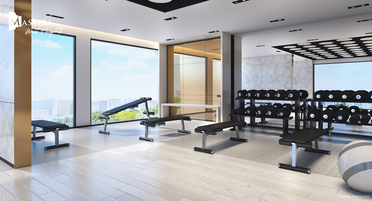 Phối cảnh phòng gym cao cấp