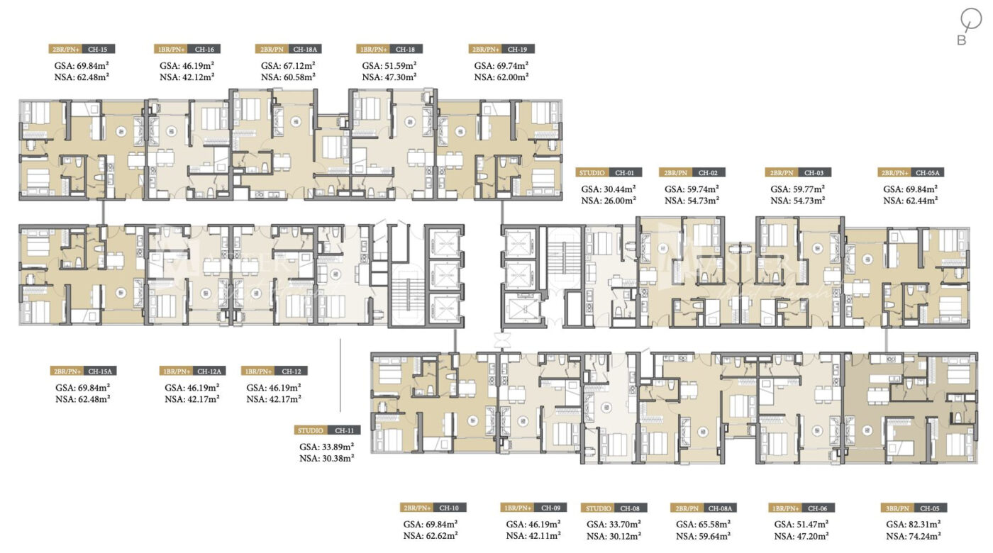 Mặt bằng tầng 35-36